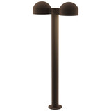Sazei Court 2 LED Dome Cap and Plate Lens Double Bollard 29.75 Inch - 181-BEL-1395876