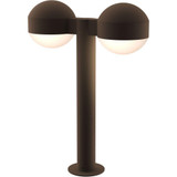 Sazei Court 2 LED Dome Cap and Dome Lens Double Bollard 17.75 - 181-BEL-1395857