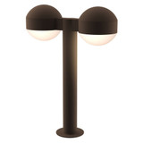 Sazei Court 2 LED Dome Cap and Dome Lens Double Bollard 17.75 - 181-BEL-1395857