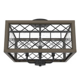 Chevron 4 Light 16 Inch Wide Semi Flush Mount by Hunter Fans - CH4_1937_SF