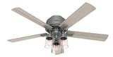 Hartland 52 Inch Low Profile Ceiling Fan with LED Light Kit by Hunter Fans - 1000932
