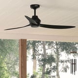 Mazzini 3 Blade Ceiling Fan 11.13 Inch Tall and 60 Inch Wide by Hunter Fans - 52810_p