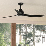 Mazzini 3 Blade Ceiling Fan 11.13 Inch Tall and 60 Inch Wide by Hunter Fans - 52810_p