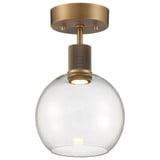 Risir Avenue 1 Light 7.5 Inch Wide Semi Flush Mount - 4-BEL-1265465