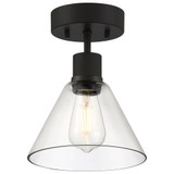 Risir Avenue 9W 1 LED 11 Inch Length Steel Semi Flush Mount - 4-BEL-1265458