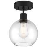 Risir Avenue 1 Light 12 Inch Length Steel Semi Flush Mount - 4-BEL-1265470