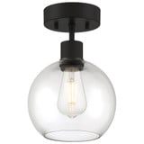 Risir Avenue 1 Light 12 Inch Length Steel Semi Flush Mount - 4-BEL-1265470
