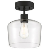 Risir Avenue 9W 1 LED 11.75 Inch Length Steel Semi Flush Mount - 4-BEL-1265464