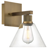 Risir Avenue 9W 1 LED Clear Glass Wall Sconce - 4-BEL-1265438