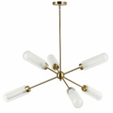 Ceitaer Road 6 Light Chandelier 16 Inch Tall and 40 Inch Wide - 303-BEL-1375053