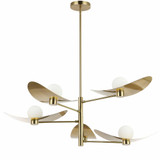 Fatnt Drive 5 Light Chandelier 15.25 Inch Tall and 40 Inch Wide - 303-BEL-1375060