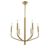 Guke Lane 6 Light Medium Chandelier - 303-BEL-918643
