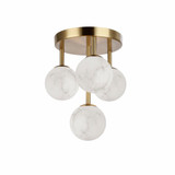 Huvt Circle 4 Light Flush Mount 14.75 Inch Tall X 16.5 Inch Wide - 303-BEL-1375080