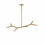 Mumaet Circle 6 Light Pendant 13.5 Inch Tall and 39.25 Inch Wide - 303-BEL-1375084