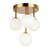 Meateir Place 4 Light 10.6 Inch Wide Flush Mount - 303-BEL-918655