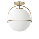Praecla Way 1 Light 11.5 Inch Wide Semi Flush Mount - 303-BEL-1294341