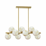 Huvt Circle 10 Light Pendant 11 Inch Tall and 31 Inch Wide - 303-BEL-1375078