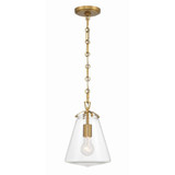 Voss 1 Light Small Pendant by Crystorama - VSS-7003