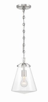 Voss 1 Light Small Pendant by Crystorama - VSS-7003