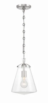 Voss 1 Light Small Pendant by Crystorama - VSS-7003