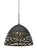 Koukeal Drive 1 Light Medium Pendant with Flat Canopy - 68-BEL-526106