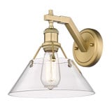 Orwell 1 Light Wall Sconce 9.63 x 10 Inches by Golden  - 3306-1