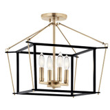Eisley 4 Light 16 Inch Wide Semi Flush Mount by Kichler - 52633
