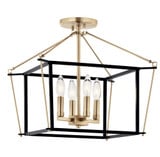 Eisley 4 Light 16 Inch Wide Semi Flush Mount by Kichler - 52633