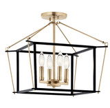 Eisley 4 Light 16 Inch Wide Semi Flush Mount by Kichler - 52633