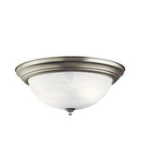 3 Light 15.25 Inch Wide Swirl Glass Flush Mount by Kichler - 8110