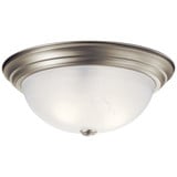 3 Light 15.25 Inch Wide Swirl Glass Flush Mount by Kichler - 8110