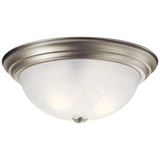 3 Light 15.25 Inch Wide Swirl Glass Flush Mount by Kichler - 8110