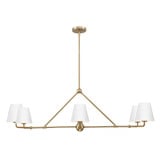 Xavier 6 Light Oversized Linear Chandelier by Crystorama - XAV-B9306
