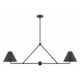 Xavier 4 Light Oversized Linear Chandelier by Crystorama - XAV-B9307