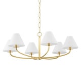 Stacey 6 Light Oversized Chandelier by Hudson Valley - BKO901