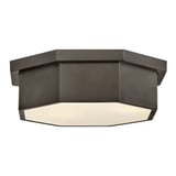 Facet 30W 3 LED Medium Flush Mount 5 Inch Tall X 17.5 Inch Wide by Hinkley - 46993