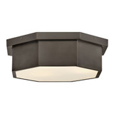 Facet 30W 3 LED Medium Flush Mount 5 Inch Tall X 17.5 Inch Wide by Hinkley - 46993