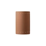 Ambiance 2 Light Large Cylinder Perf Open Top Wall Sconce by Justice Design - CER-1295