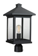 Portland 1 Light Outdoor Post Mount Lantern 9.5 x 18.5 Inches by Z-Lite - 531-P