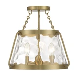 Crawford 3 Light 15 Inch Wide Semi Flush Mount by Savoy House - 6-1802-3