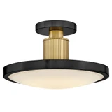 Kieran 32W LED Semi Flush Mount 8.75 Inch Tall X 14.25 Inch Wide by Hinkley - 47593