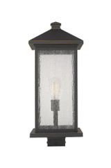 Portland 1 Light Outdoor Post Mount Lantern 9.5 x 25 Inches by Z-Lite - 531PHBXLS