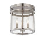 Penrose 3 Light 12.5 Inch Wide Semi Flush Mount by Savoy House - 6-1043-3