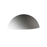 Ambiance 1 Light Small Quarter Sphere Outdoor Wall Mount by Justice Design - CER-1300W