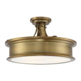 Watkins 3 Light 16 Inch Wide Semi Flush Mount by Savoy House - 6-134-3