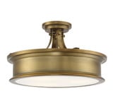Watkins 3 Light 16 Inch Wide Semi Flush Mount by Savoy House - 6-134-3
