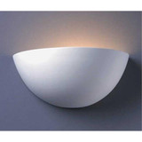 Ambiance 1 Light Large Quarter Sphere Outdoor Wall Mount by Justice Design - CER-1355W