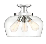 Octave 3 Light 13 Inch Wide Semi Flush Mount by Savoy House - 6-4035-3