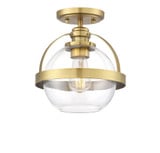 Pendleton 1 Light 9.38 Inch Wide Semi Flush Mount by Savoy House - 6-7200-1
