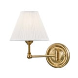 Classic No.1 1 Light Swing Arm WallSconce by Hudson Valley - MDS101